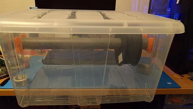 Soporte para tubo PVC filamento en caja