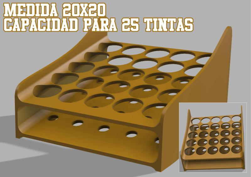 Tattoo pigment organizer 25 SPACES