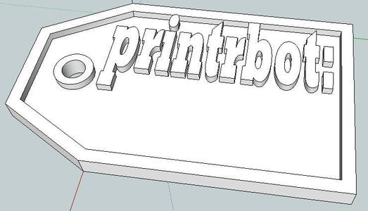 PrintrBot Name Tag