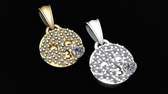 emoji pendant  3d printable model