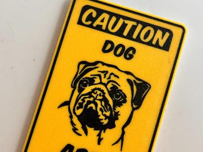 Dog Sign Pug 