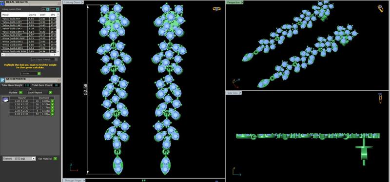 E002 Fake Shape Earrings