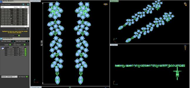 E002 Fake Shape Earrings