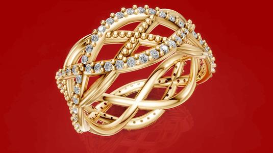 Diamond Weaves ringDiamond Weaves ring