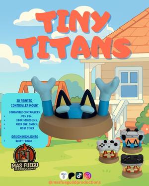 Bluey - Tiny Titans - Mas Fuego 3D Productions