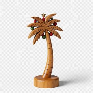 Christmas palm tree woodlike
