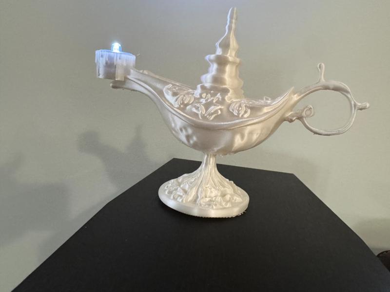 Florence Nightingale lamp with tealight holder. 