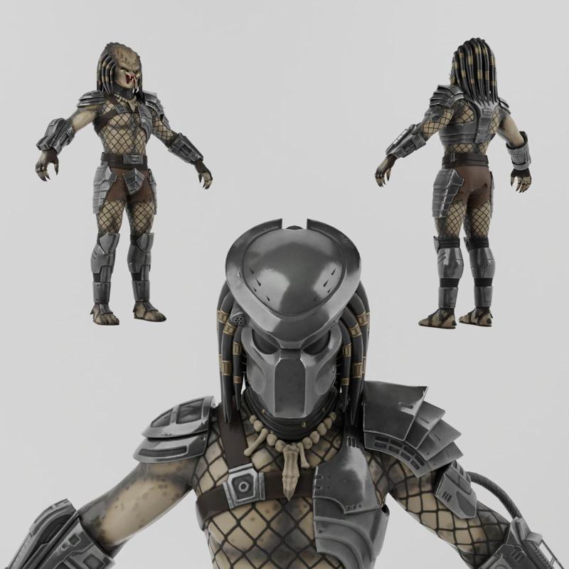 Predator Lowpoly Rigged