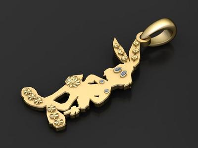 TIME MONEY PENDANT   3D printable model