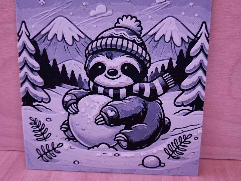 Hueforge - Sloth Snow
