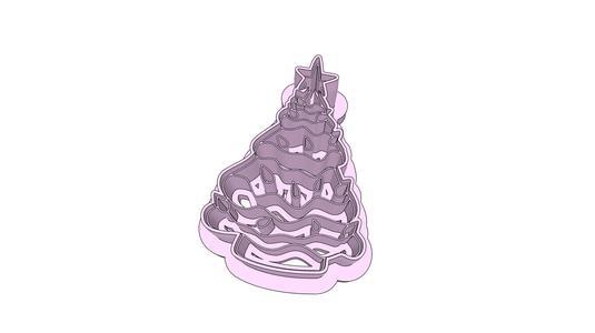 Vintage Christmas Tree Clay Cutter - 32mm