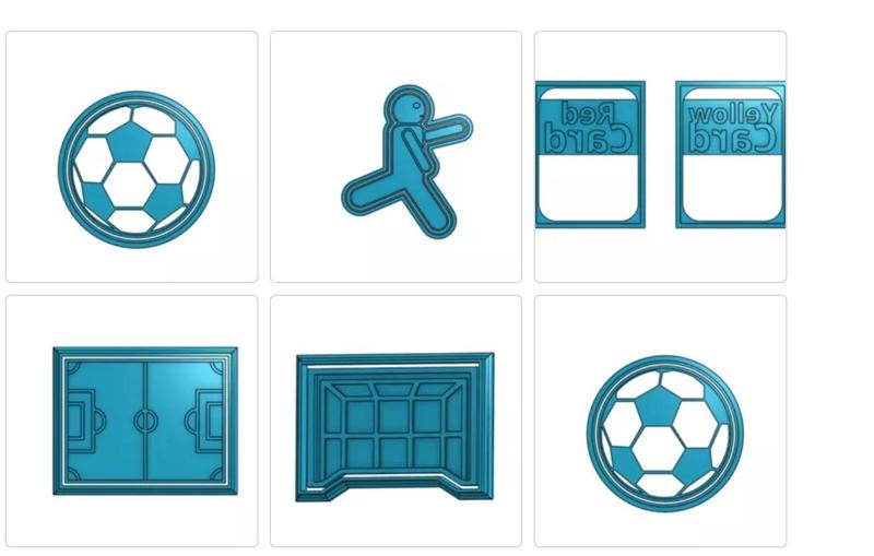 Football Cookie Cutter 7-pack