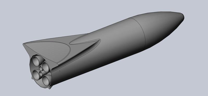 Space X BFR ITS Old Concept