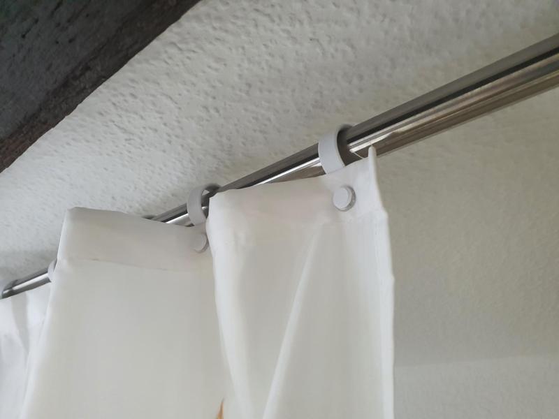 Shower curtain hooks