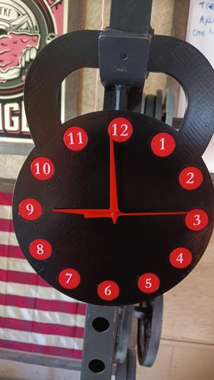 Kettlebell clock for homegym fitness