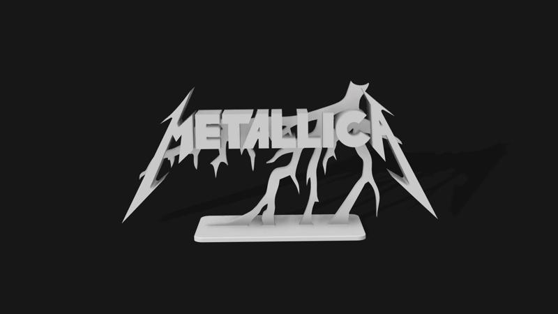 Metallica Logo 3D Sculpture - Stand Tall, Rock Hard
