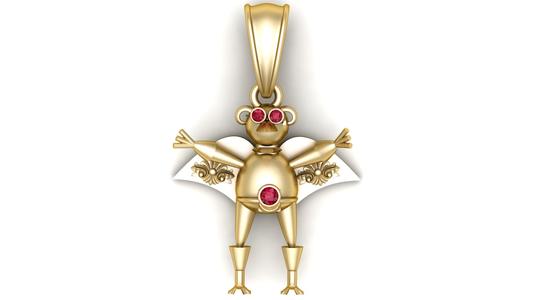 delightful gold pendant