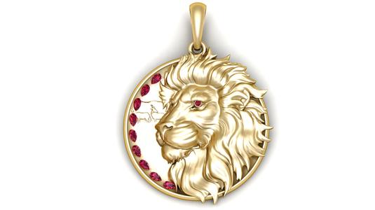 lion pendant  3D printable model
