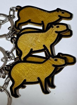 Capybara Keychain