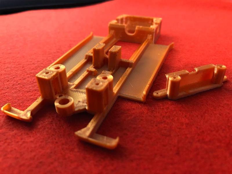 Slot car chassis renault 5 turbo