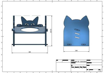 Cat bowl holder