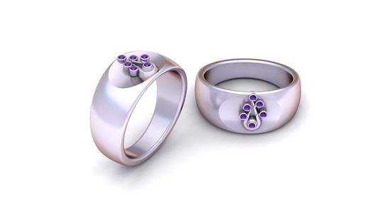 RING GOLD DIAMOUND 3d printable model