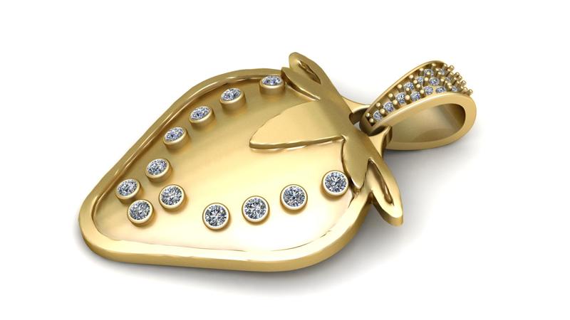 StrawberryPendant  3D printable model