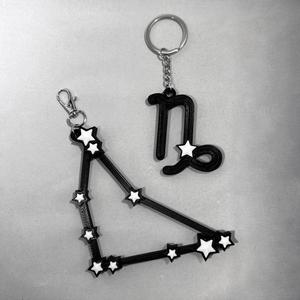 Capricorn Constellation and Zodiac Symbol Keychain Bundle - 3D Printable STL Files - NO AMS - COMMERCIAL LICENSE ♑︎