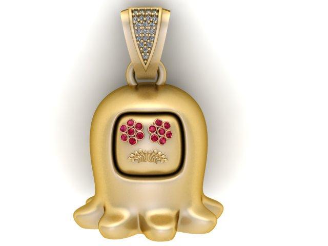 Unique Fine Bear PENDANT 3D PRINTABLE MODEL