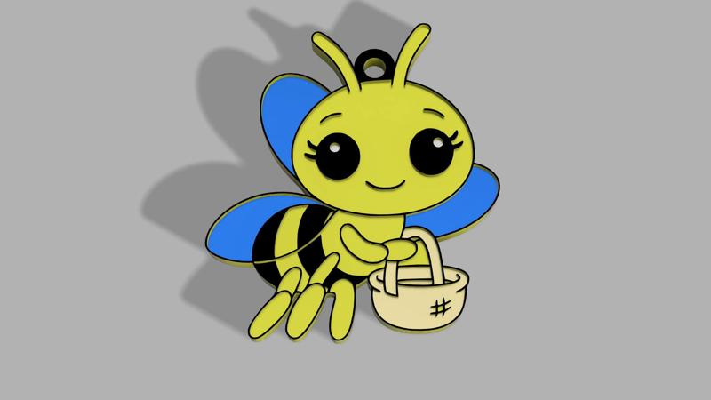 Chiquitita Chiquitita Abejita Plim Plim Clown Key Ring