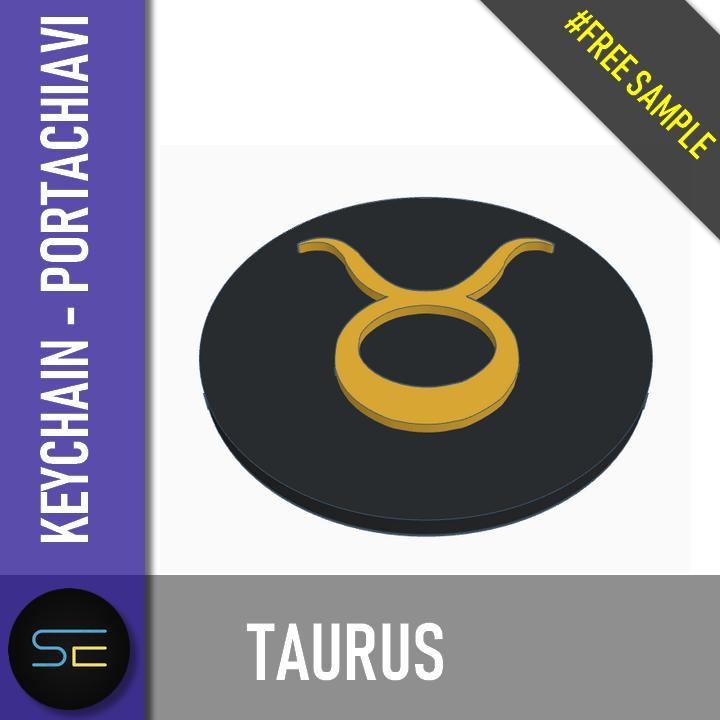 Free Taurus Zodiac Keychain – Sample Version  | Portachiavi Toro – Versione Gratuita