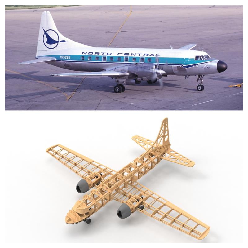 1500mm Convair CV-580 - DXF Plans