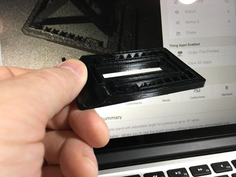 Folding smartphone stand