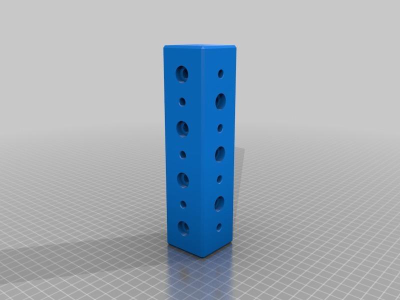 Mounting block 45 x 45 x 180mm