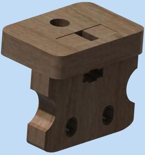 Printrbot LC Extruder Locking Plate with Filament Guide LC