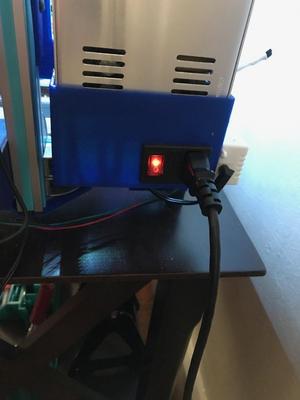 30a 360w Power Supply mount and switch mount for the AM8 frame (2020 or 2040 extrusion)