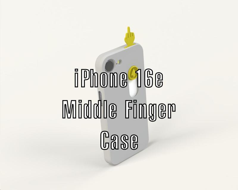 iPhone 16e - Sliding Middle Finger Case