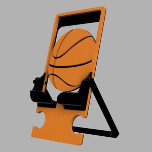 CUSTOMIZABLE & COLLAPSABLE MULTICOLOR PHONE STAND - Basketball