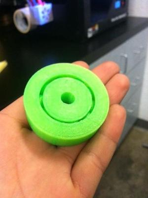 Single 3D Print Ball Bearing
