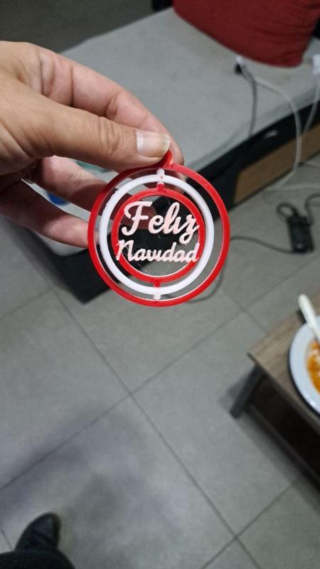 Rotating Christmas Ornament "Merry Christmas"