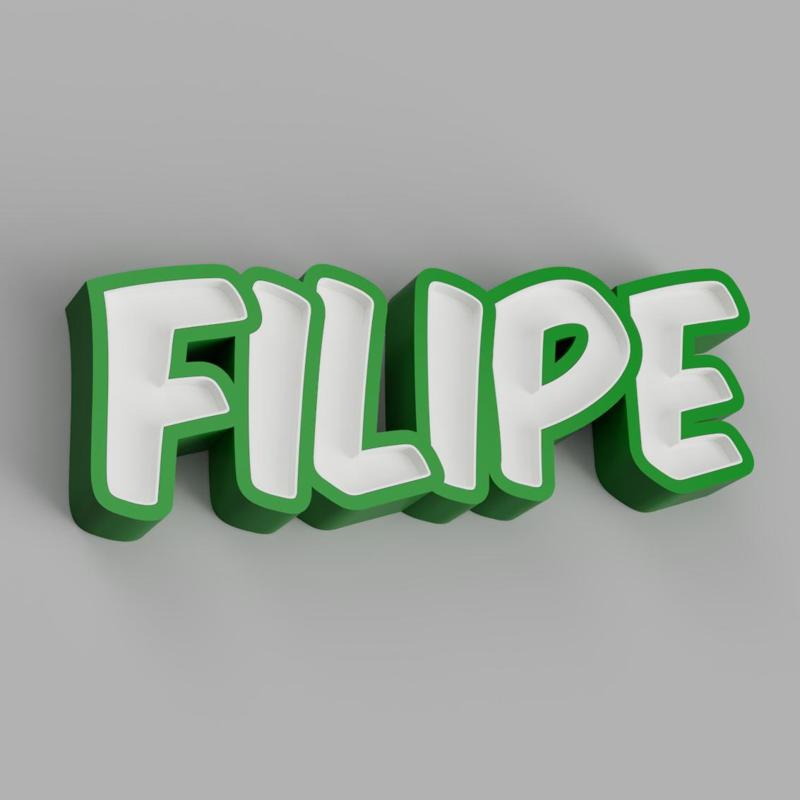 NAMELED FILIPE - LED LAMP WITH NAME