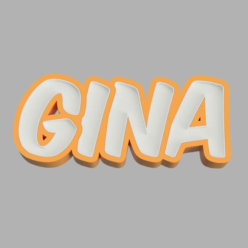 NAMELED GINA - LED LAMP WITH NAME