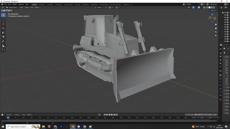 Bulldozer Construction Vehicle