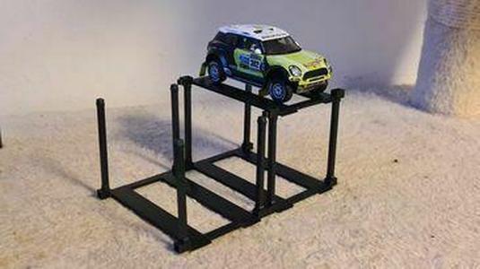 car stand scale 1:43, garage, diorama, rallies, models.floor tent