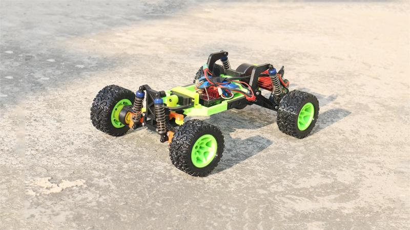 RC Car Full 3D Printed with Tyre  | Motor 390