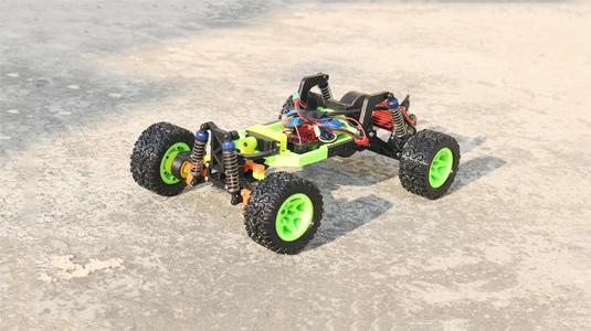RC Car Full 3D Printed with Tyre  | Motor 390