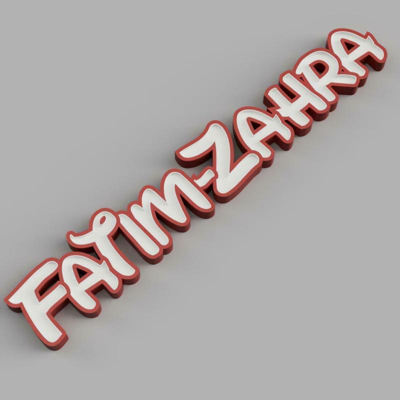 NAMELED FATIM-ZAHRA - LED LAMP WITH NAME