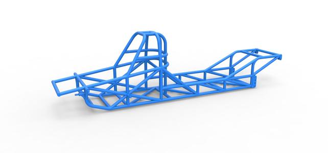 Diecast Frame of Dirt Dragster 4wd Scale 1:25