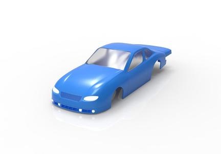 Ford escort drag race car rc body shell