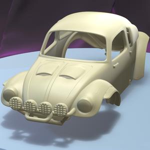 VOLKSVAGEN BUG BAJA  (1/24) printable car body